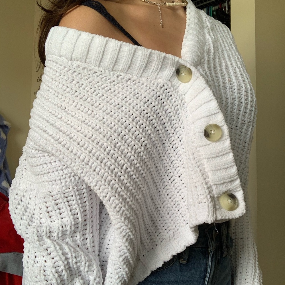 hollister off the shoulder sweater